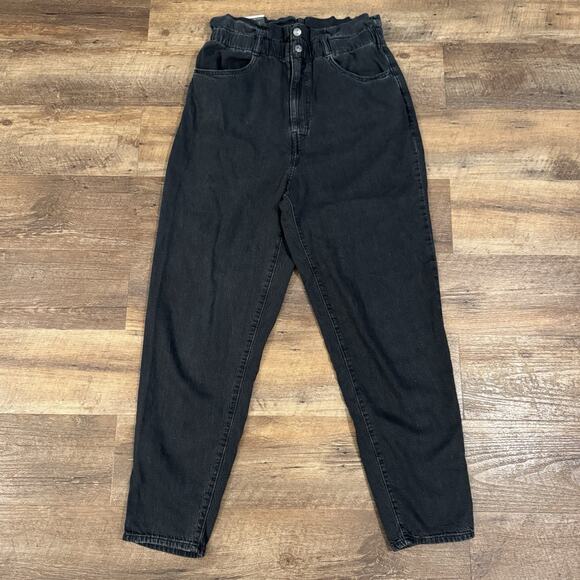 Levi's Denim - Levi's Baggy Dad Mid Rise Straight Leg Tapered Paperbag Waist Snap Zip Fly READ